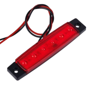 2 Pcs 6 LED 12V Trailer Trunk Tail Light Replacement Led Trailer Taillight Turn Signal Brake Marker Tail LED Light (Red)